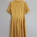 Vintage Dress / 1950s Dress / 50s Gold Bow Day Dress
