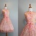 1960s Party Dress / Unworn with Tags / Sheer Chiffon Dress / Vintage Dress / 60s Dress