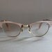 50s Glasses / Vintage Glasses / 50s 60s Rose Eyeglasses / Frames