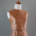 Vintage 60s Dress/ 1960s Burnt Sienna Sparkle Dress / Vintage Dress