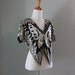 Sequin Butterfly Top / Vintage 70s Silk Sequined Top / Sequined Butterfly