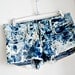 acid wash. vintage 80's short shorts. hand dyed.