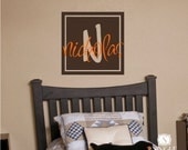 Wall Decal Monogram Boxed -  Vinyl Wall Stickers Art