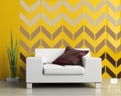 Wall Decals Chevron Pattern - Vinyl Art Stickers