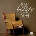 Wall Decal Quote Love Beauty Soul - Vinyl Text Wall Stickers Art Graphics