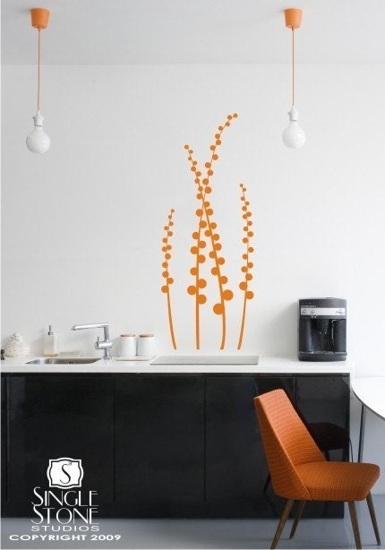 Floral Wall Decal Modern Meadow