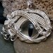 Gothic Steampunk Itty Bitty Evil Eye in Clear Creepyness