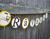Owl Name banner  ( You choose the banner and Owl colors)