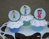 Off to Neverland Cupcake toppers ( 1 set of 12) Il_170x135