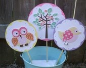 Enchanted forest Centerpieces ( 1 set of 3 sticks)