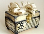 Trinket Keepsake Box Wedding White