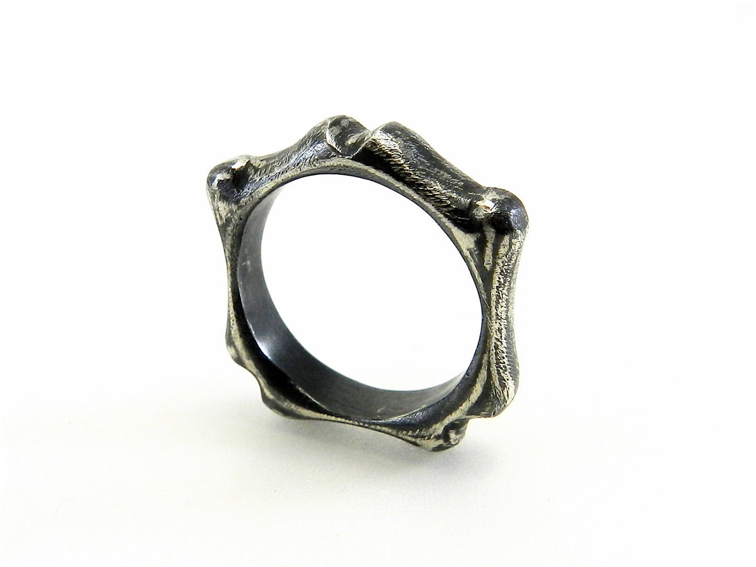 Unisex Statement  Sterling Silver Ring-Ring a Day Size 9 1/8