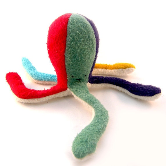 Eco Bamboo Green Doll Octopus