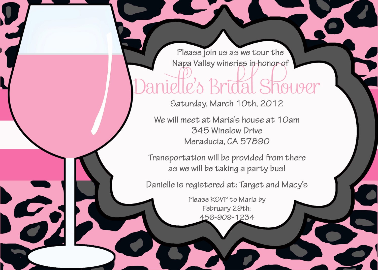 Wine Girl Bridal Shower Bachelorette Party Invitation - Customizable and PRINTABLE