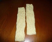 Lovely Yellow Hand Knitted Mitts/Muffatees