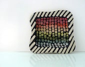 Modern Abstract hand formed porcelain plate
