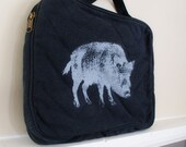 Padded Tech Pouch for ipads, nooks, you name it- with Original Meatbagz Boar