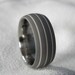 Titanium Silver Ring or Wedding Band Mens Ring Handsome Sandblasted