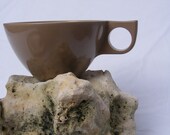 Vintage Mocha Melmac Set of Cups and Plates