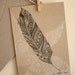 Single Card - Feather - Greeting or Birthday (blank)