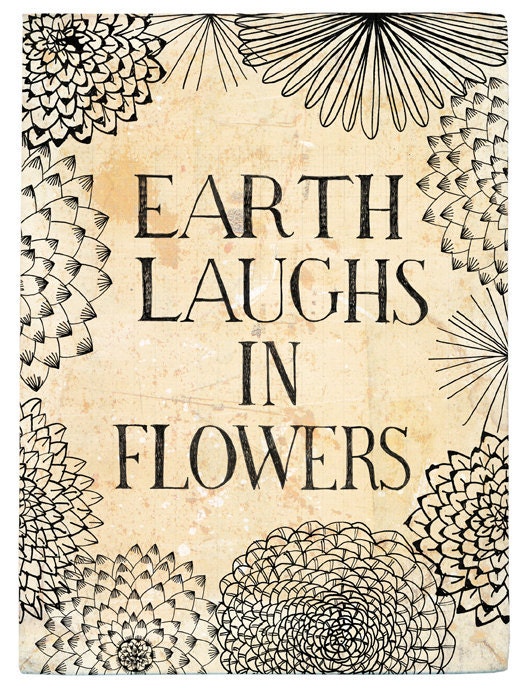 earth laughs 5x7 archival quality print