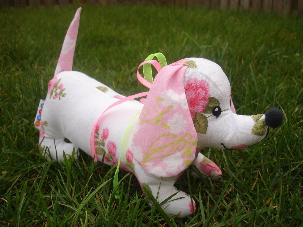 Dachshund Stuffed weiner puppy dog SEWING PATTERN PDF