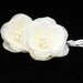 Mini Ivory Hair Flower Set of 2