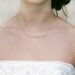 Freshwater Pearl and Crystal Delicate Bridal Necklace by Virginiageigerjewels