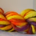 Wool Pencil Roving, Hand Dyed, for Spinning, Felting, Knitting, Crocheting, 1.0 oz - Popsicle