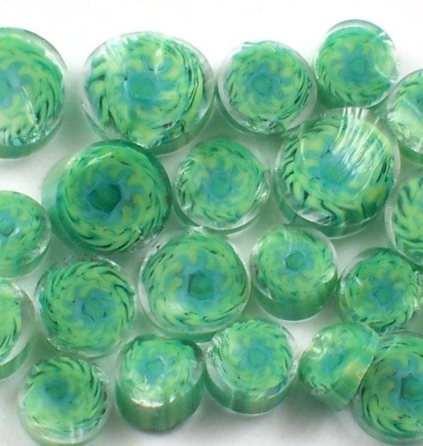 Handmade Murrine Sea Anemone 104 COE Murrini Slices 20