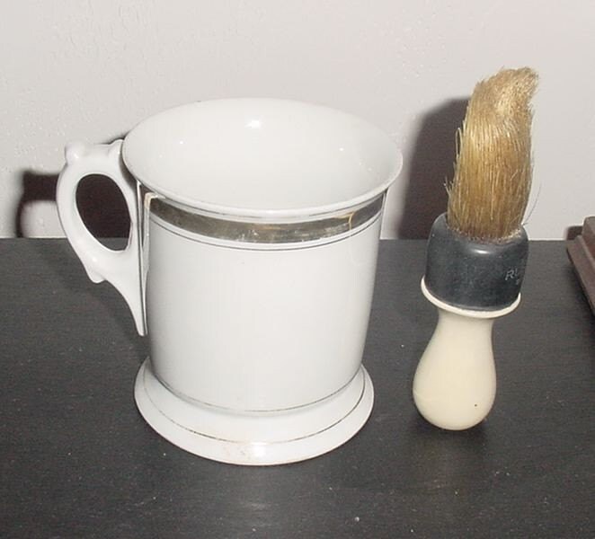 Brush and and cup shaving anteeker Shaving Vintage Mug by on brush Etsy vintage