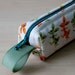 Dancing Hares Bitty Bag (rabbits makeup or pencil case)