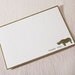 Letterpress Thank You Cards - Rhino. Bamboo paper, kraft envelopes, set of 8 flat cards in kraft bottomed box. V6-16T