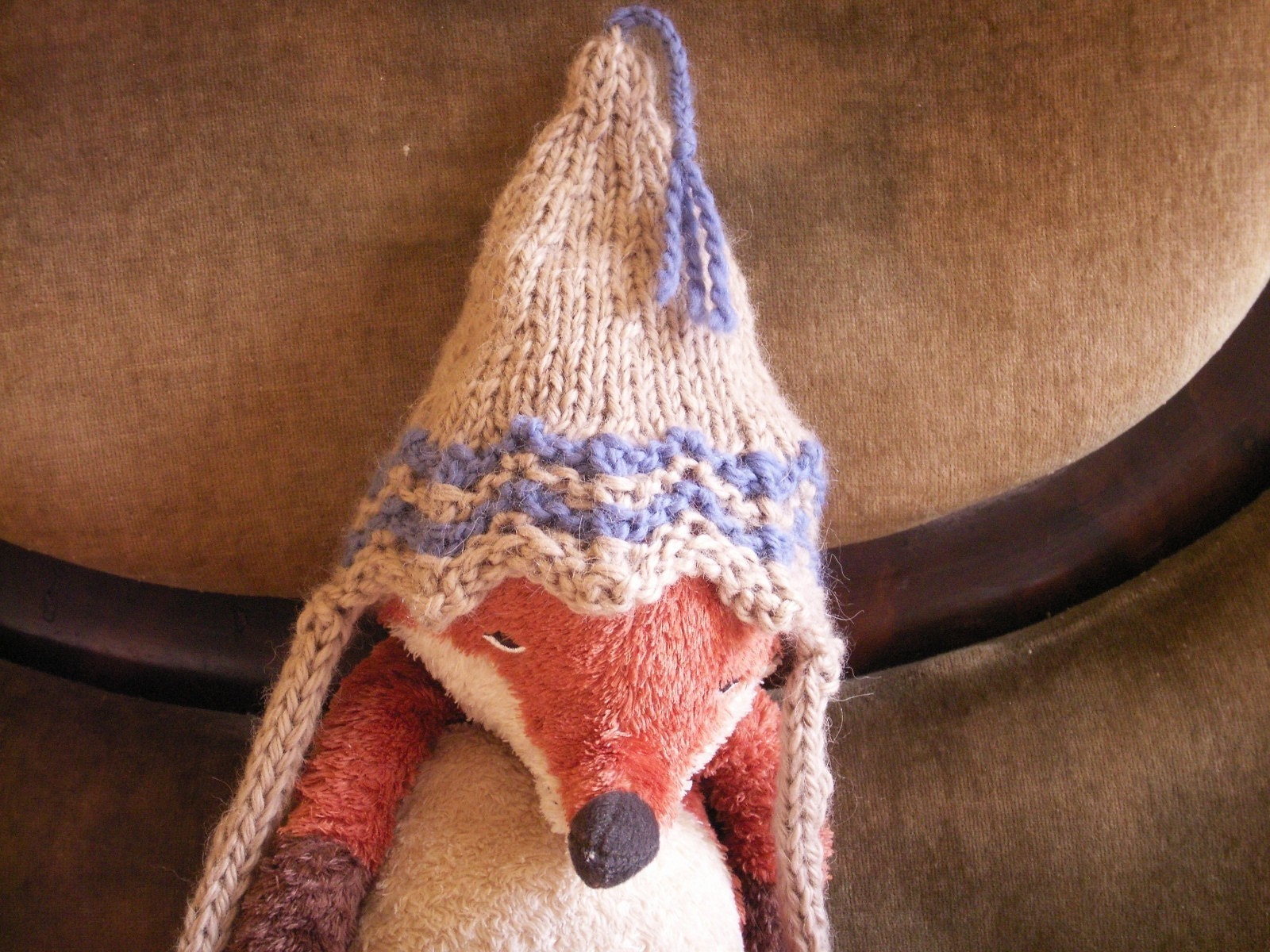 The Sloanester baby handknit organic cashmere alpaca baby hat