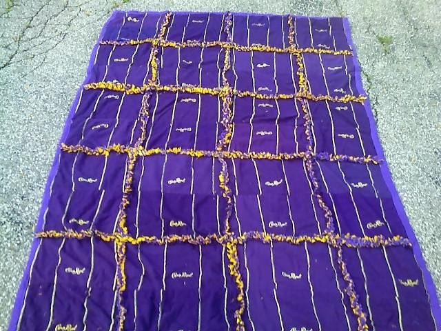 Crown Royal Rag Quilt 60X80 Front is made form all Crown royal bags RAG STYLE - bitspeaces