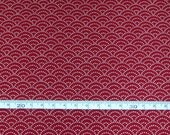 Japanese Fabric - Traditional Waves  (Available in Brown & Red) - Half Yard