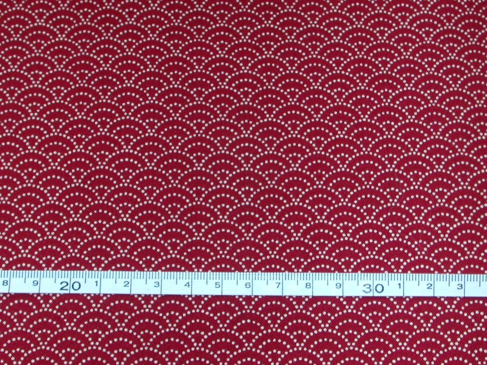 Japanese Fabric - Traditional Waves  (Available in Brown & Red) - Half Yard