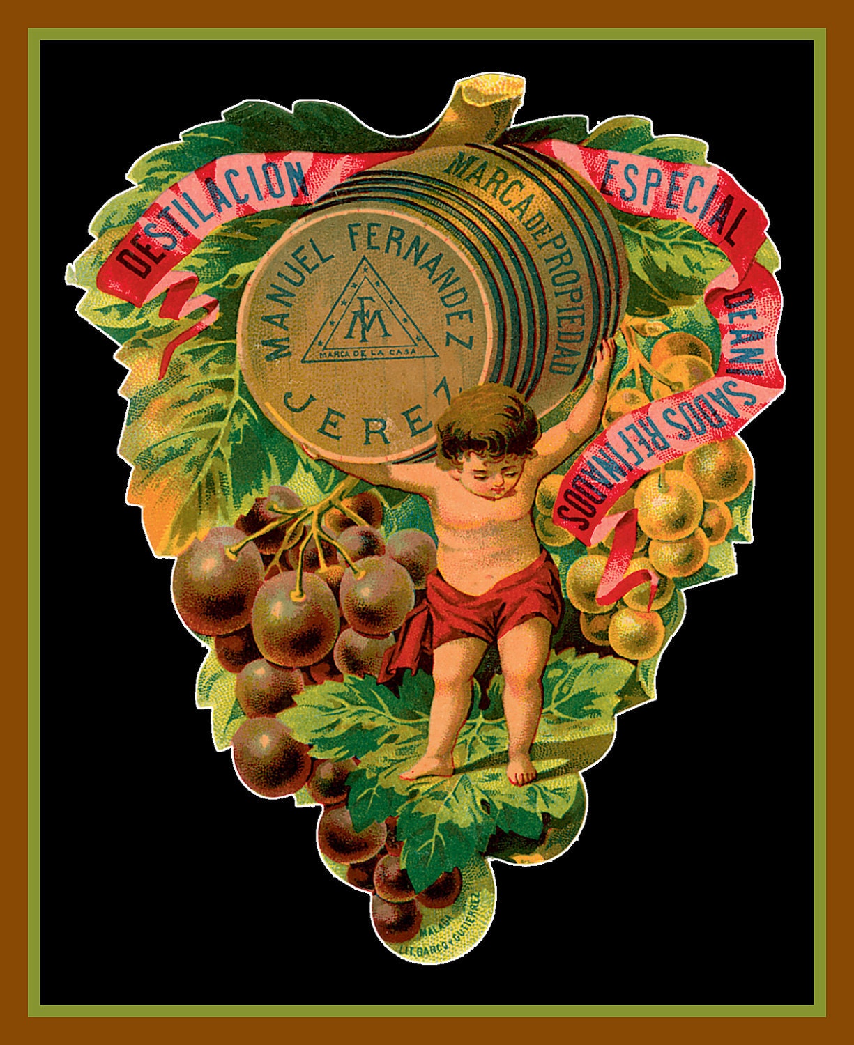 Young Angel holding up Wine Grapes Refrigerator Magnet -  FREE US SHIPPING