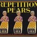 Vintage Triplet Boys Selling Pears Crate Label