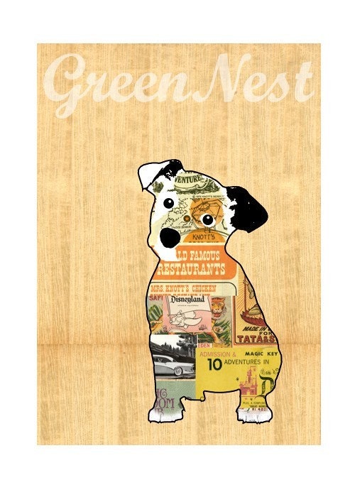 Cute Jack Russel Terrier Puppy Poster Print