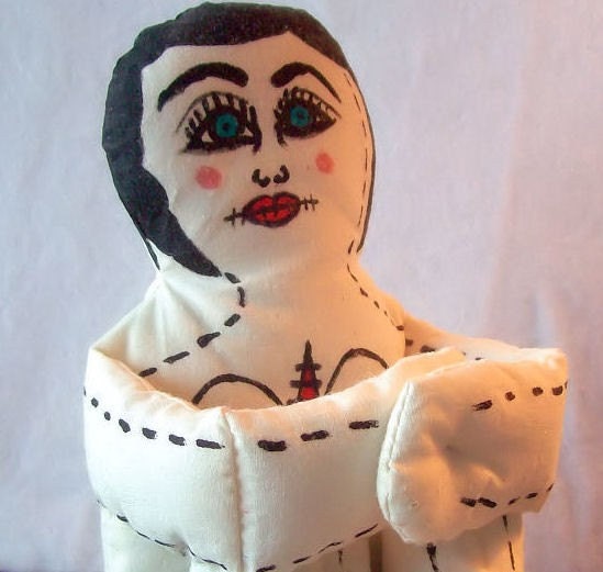 I'll be ok, Fabric Doll, Collectible, Soft Sculpture, OOAK