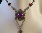 Sinead - Ornate Mexican Fire Opal Victorian Necklace
