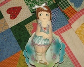 Charlene Marie Vintage Inspired Cloth Paper   Doll