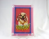 SALE  Cocker Spaniel fused glass whimsical pup