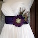 Peacock n Amethyst Vintage Beauty Bridal Sash/Belt CRBoggs Original