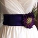 Peacock n Amethyst Vintage Beauty Bridal Sash/Belt CRBoggs Original