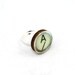 Personalised Ivory Typewriter Key Vintage Initial Ring - XMASETSYUK
