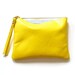 eight inch wallet clutch pouch - yellow