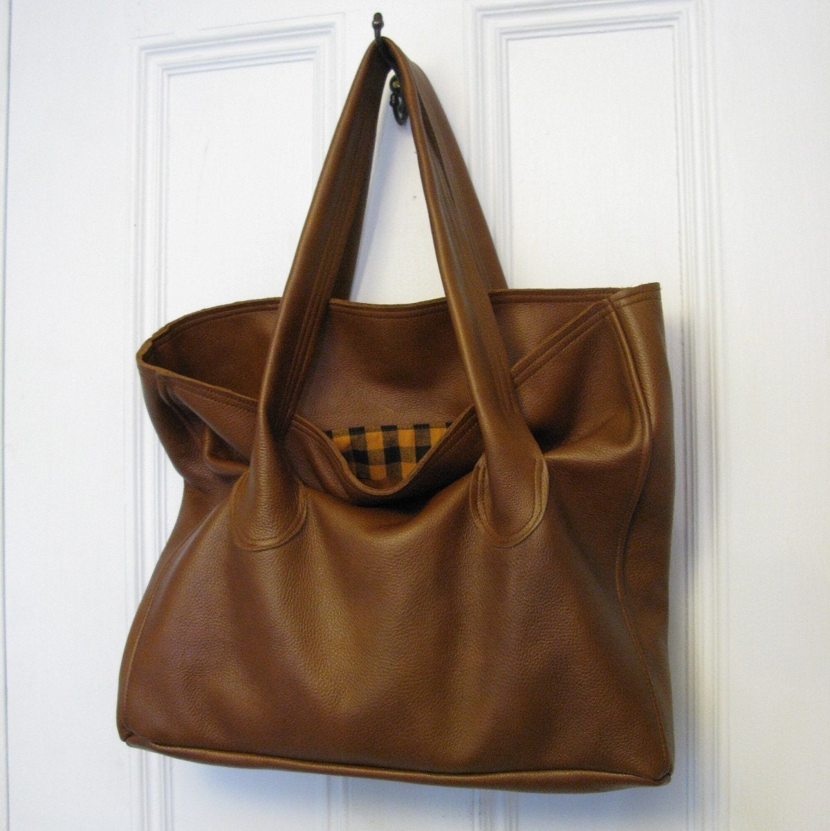 the annie leather bag - brown