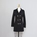 1960s Saks Fifth Ave MOD black silk coat made in italy XS S